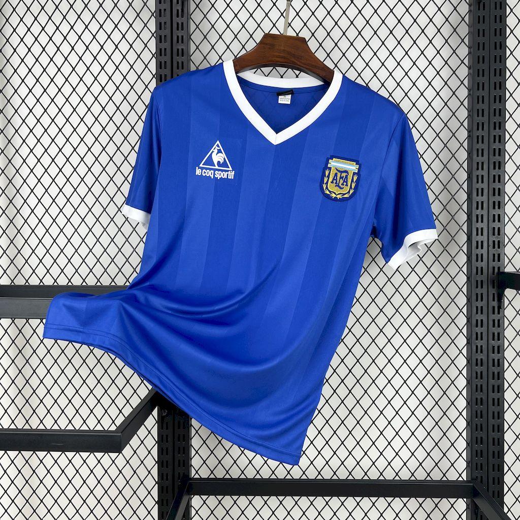 Camiseta retro Argentina 1986 VISITANTE - KingoalESP