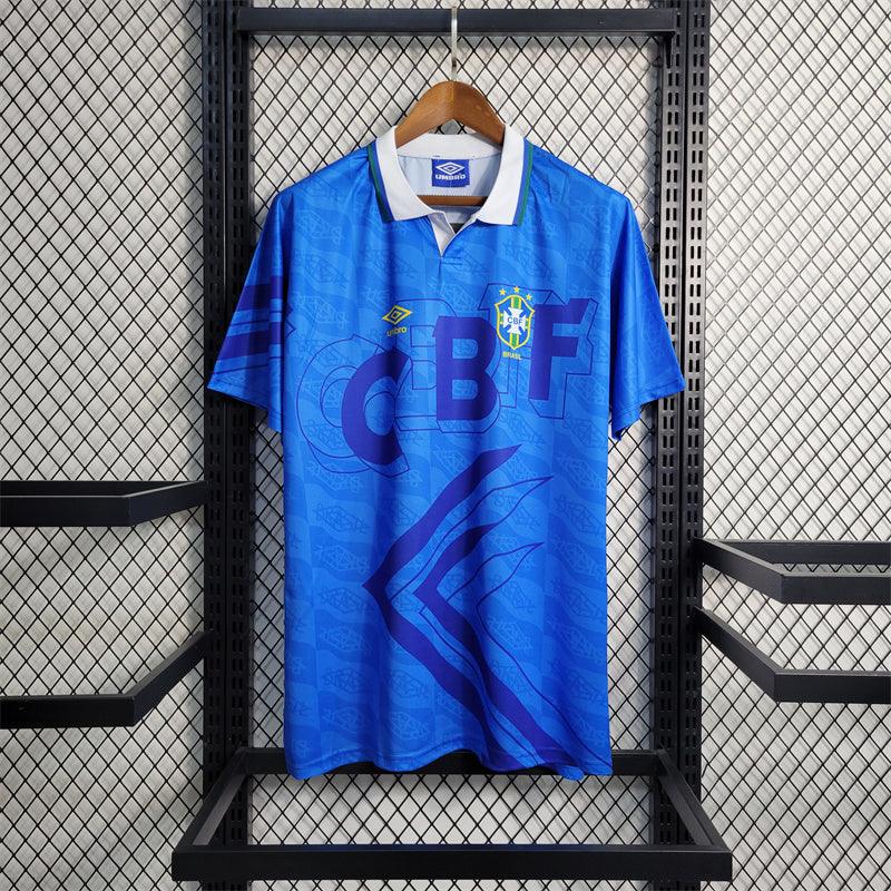 Camiseta retro Brasil 1992 VISITANTE - KingoalESP