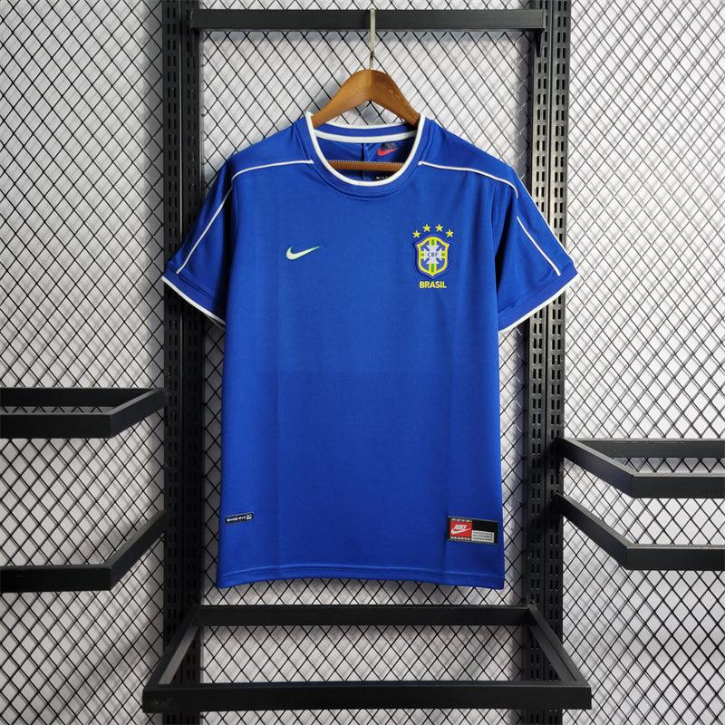 Camiseta retro Brasil 1998 VISITANTE - KingoalESP