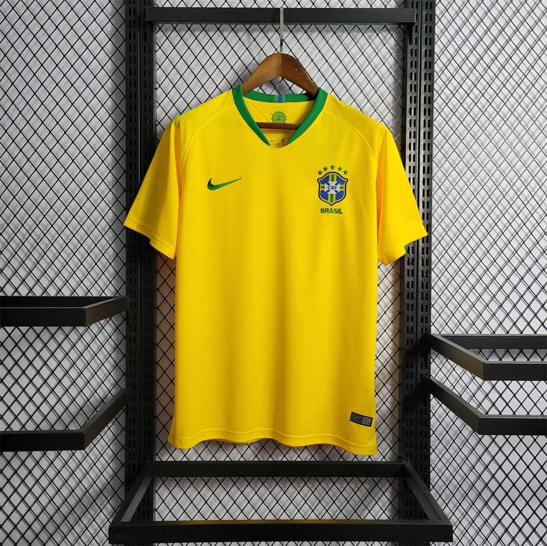 Camiseta retro Brasil 2018 LOCAL - KingoalESP