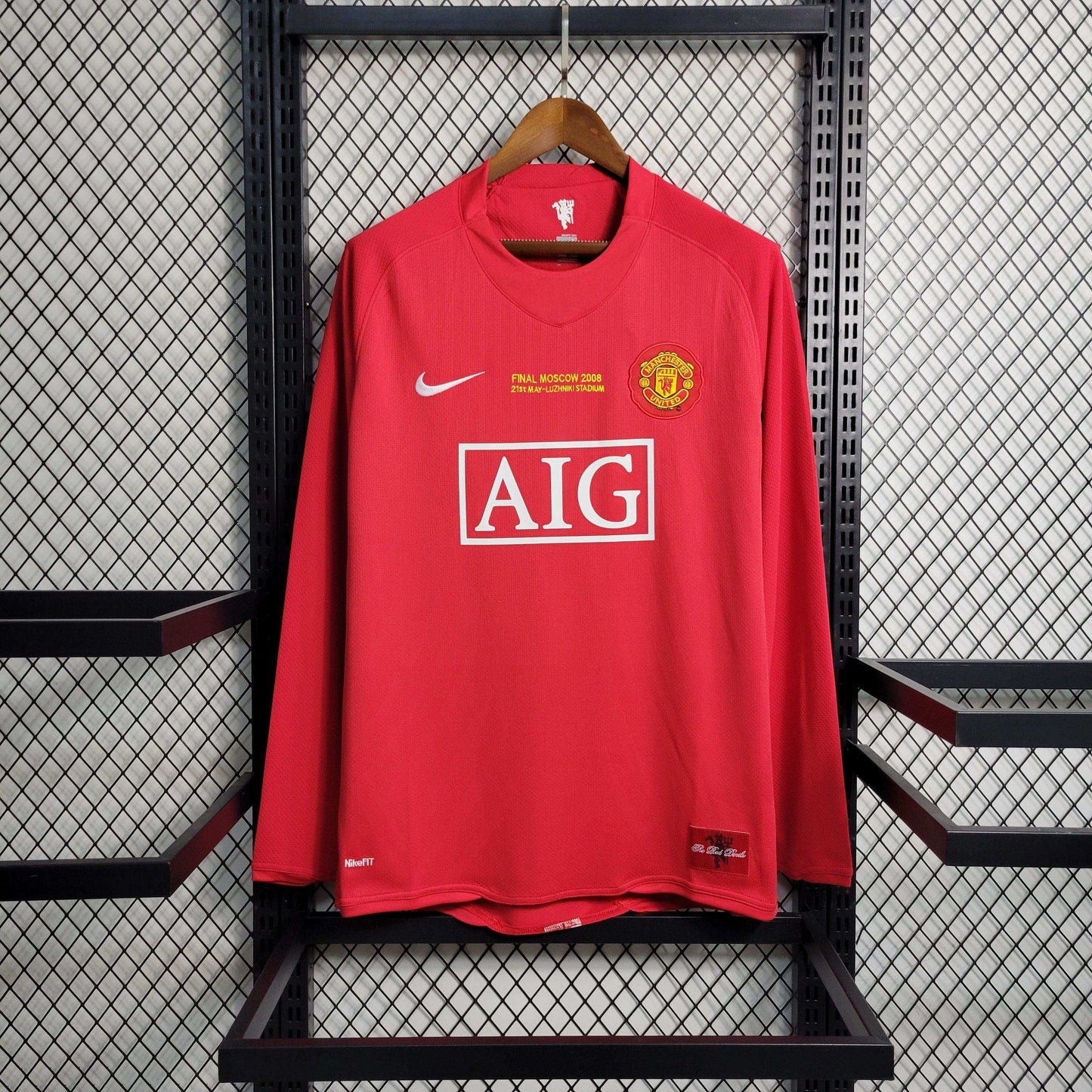 Camiseta retro Manchester U. 07/08 LOCAL MANGA LARGA - KingoalESP