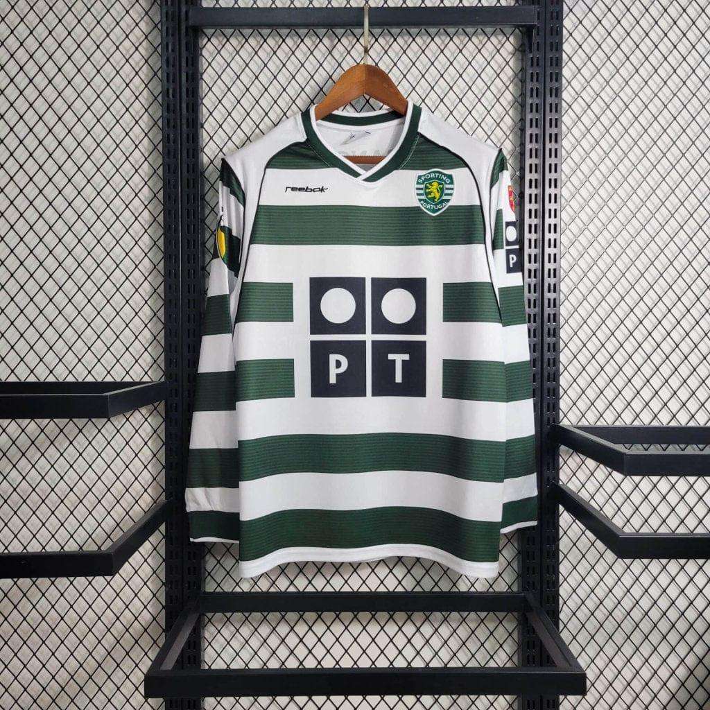 Camiseta retro Sporting Lisboa 01/03 LOCAL Manga Larga - KingoalESP