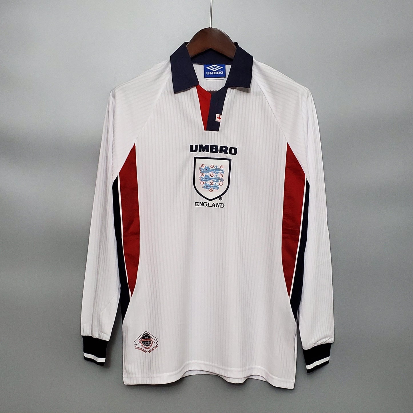 Camiseta retro Inglaterra 1998 LOCAL Manga Larga - KingoalESP