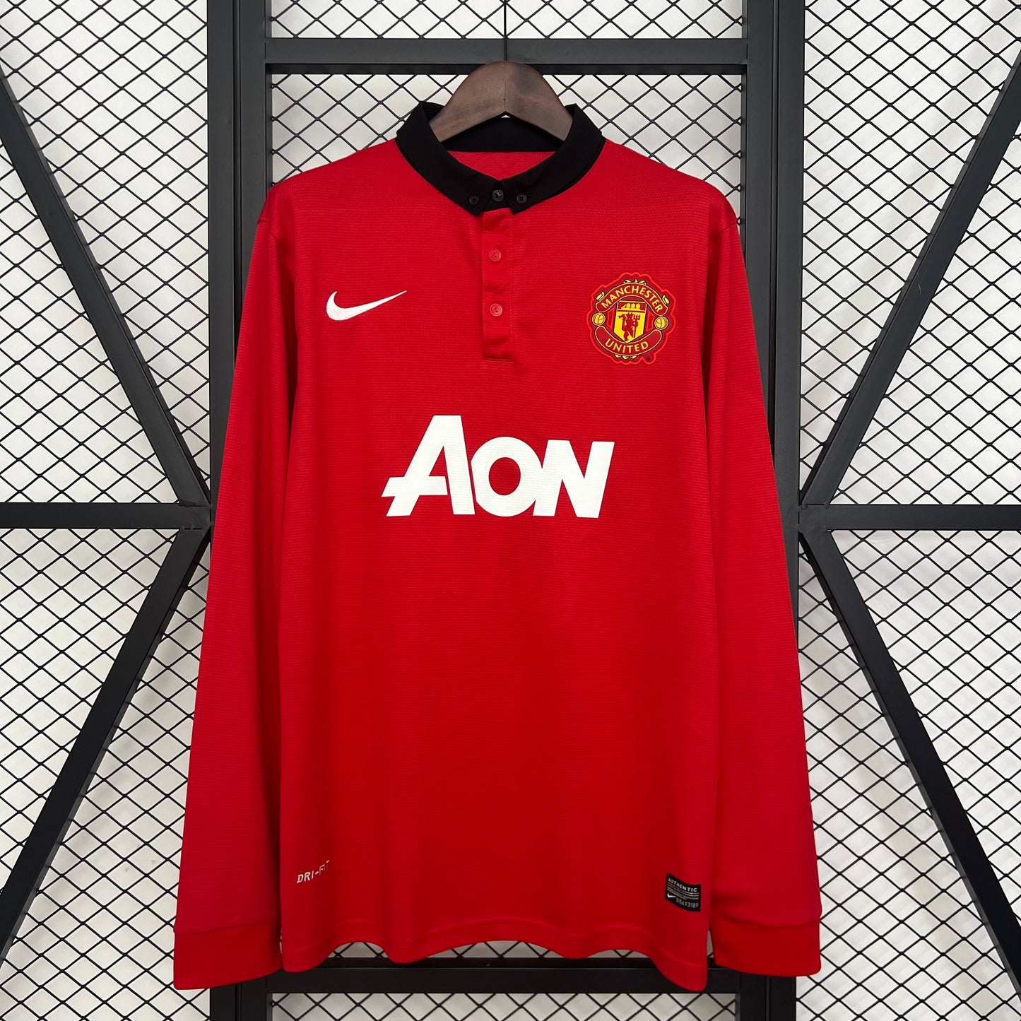 Camiseta retro Manchester United 13/14 LOCAL Manga Larga