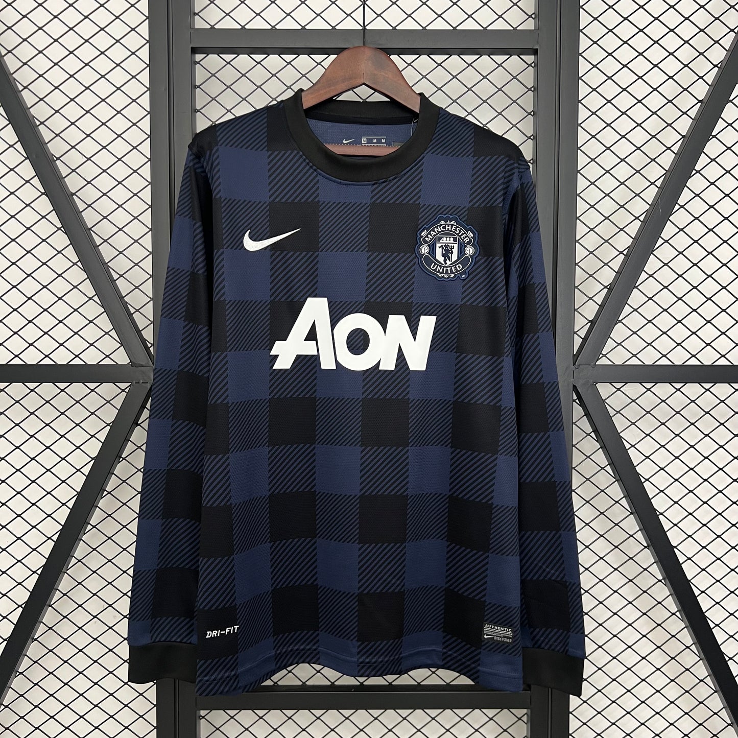 Camiseta retro Manchester United 13/14 VISITANTE MANGA LARGA