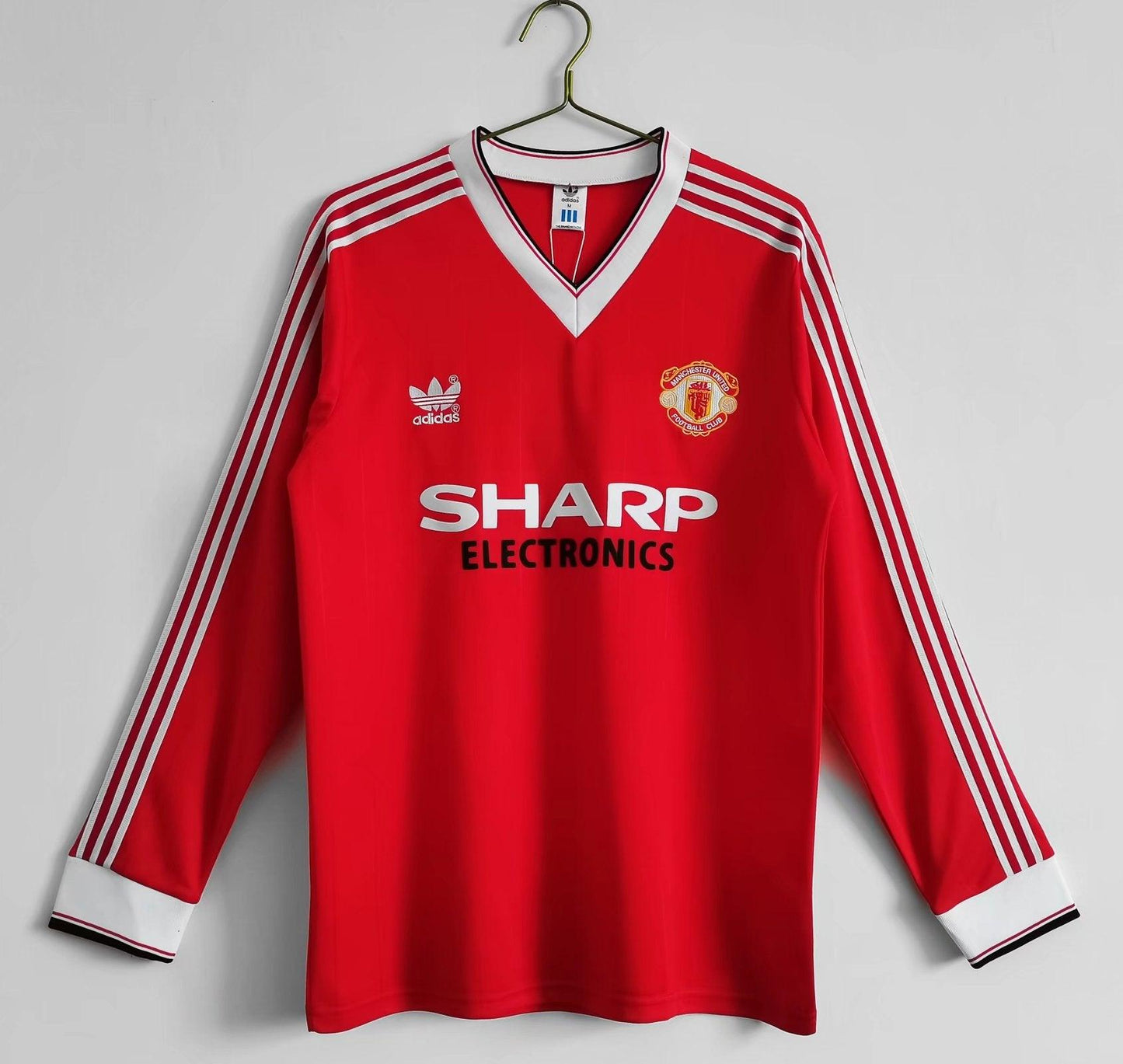 Camiseta retro Manchester United 82/83 LOCAL Manga Larga - KingoalESP