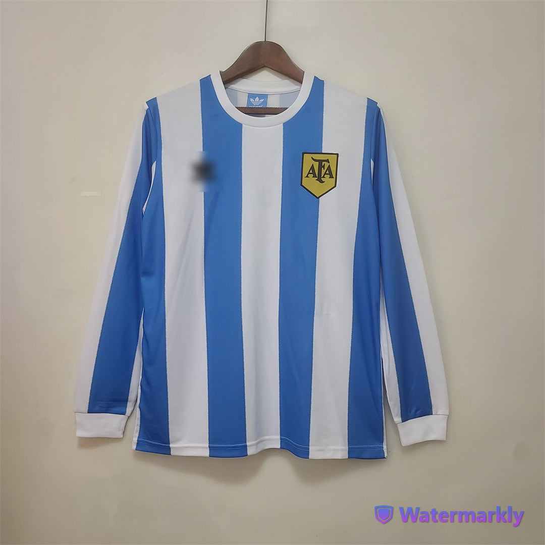 Camiseta retro Argentina 1978 LOCAL Manga Larga