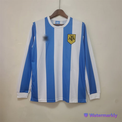Camiseta retro Argentina 1978 LOCAL Manga Larga