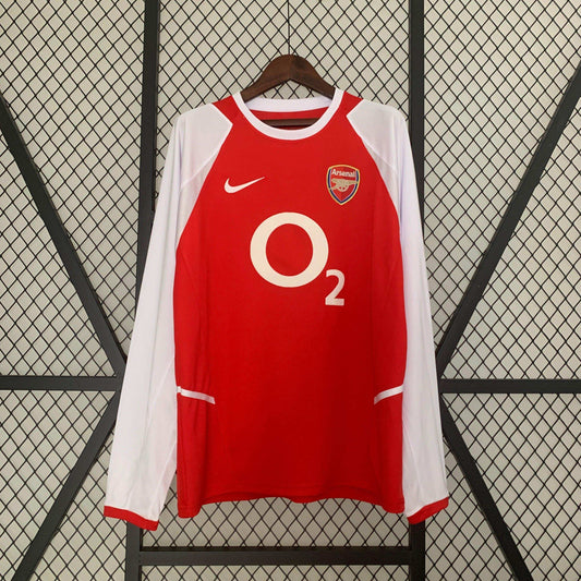 Camiseta retro Arsenal 02/04 LOCAL Manga Larga - KingoalESP