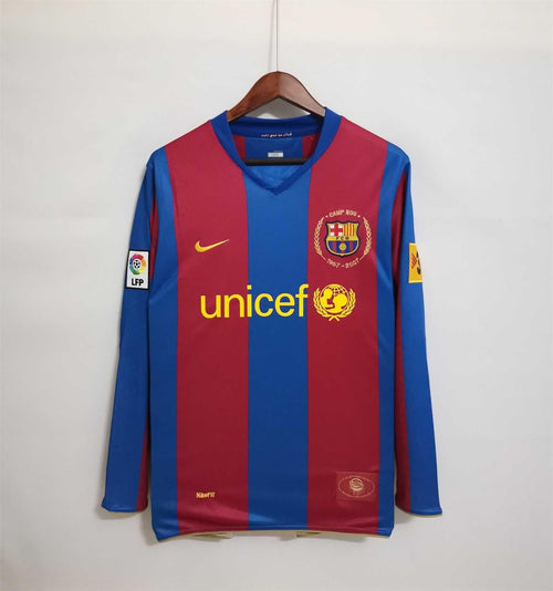 Camiseta retro Barcelona 07/08 LOCAL Manga Larga - KingoalESP