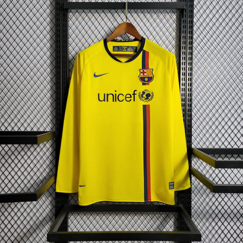 Camiseta retro Barcelona 08/09 VISITANTE Manga Larga - KingoalESP