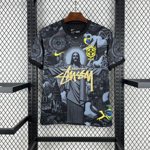 Camiseta Brasil Cristo Redentor x STUSSY 24/25 EDICION ESPECIAL - KingoalESP
