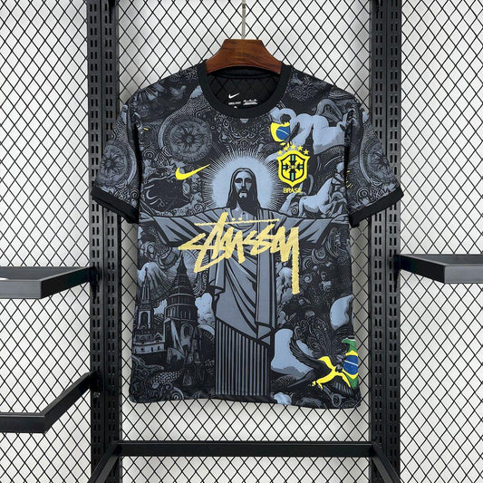 Camiseta Brasil Cristo Redentor x STUSSY 24/25 EDICION ESPECIAL - KingoalESP