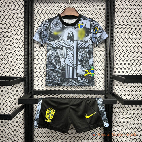 Conjunto niño/a Brasil Cristo Redentor 24/25 - KingoalESP