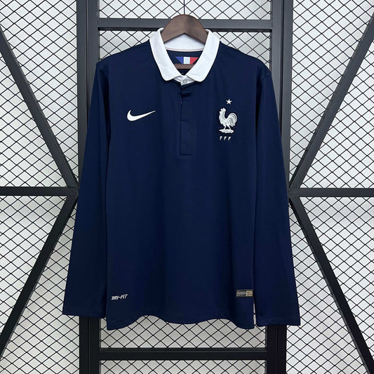 Camiseta retro Francia 2014 LOCAL MANGA LARGA