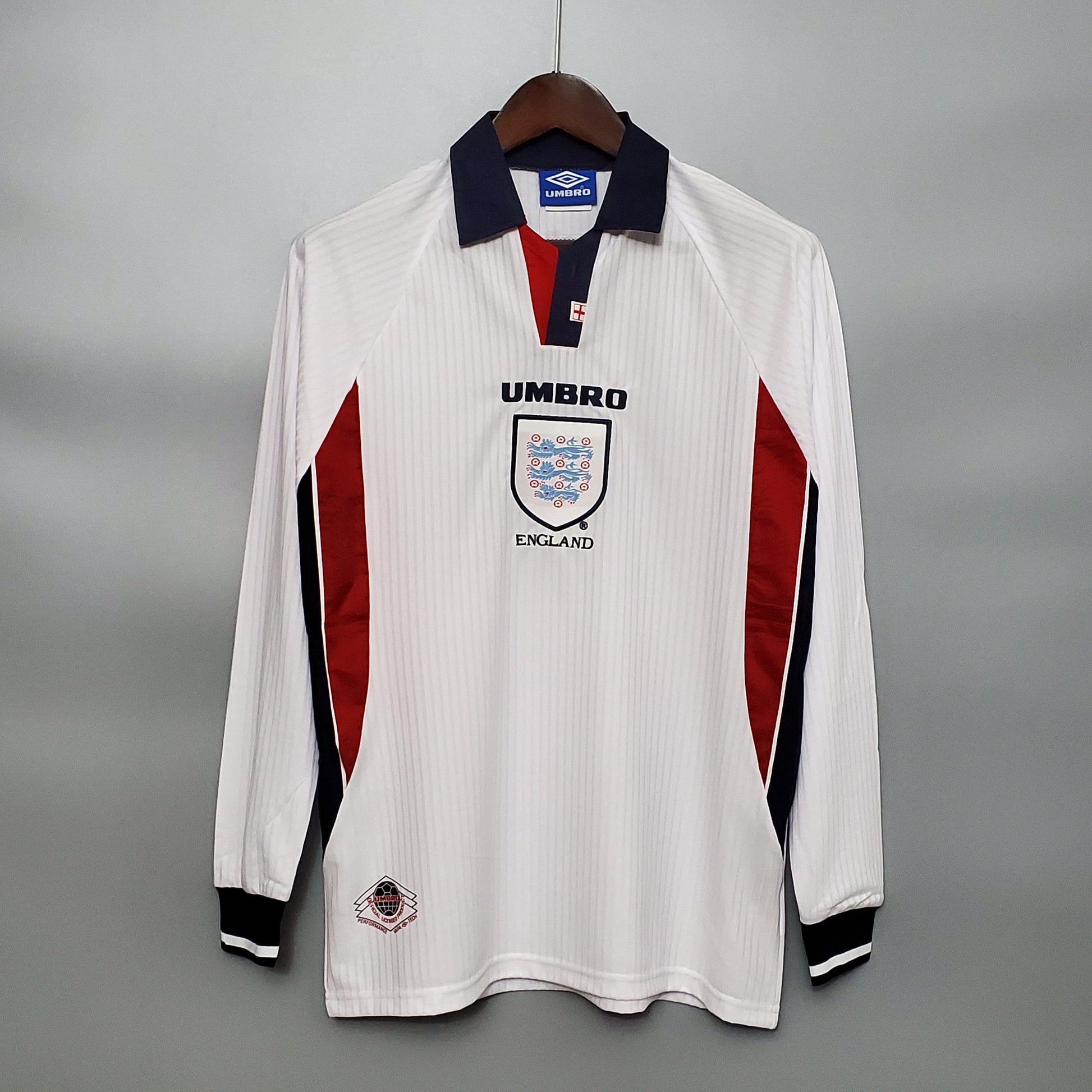 Camiseta retro Inglaterra 1998 LOCAL Manga Larga - KingoalESP