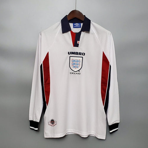 Camiseta retro Inglaterra 1998 LOCAL Manga Larga - KingoalESP