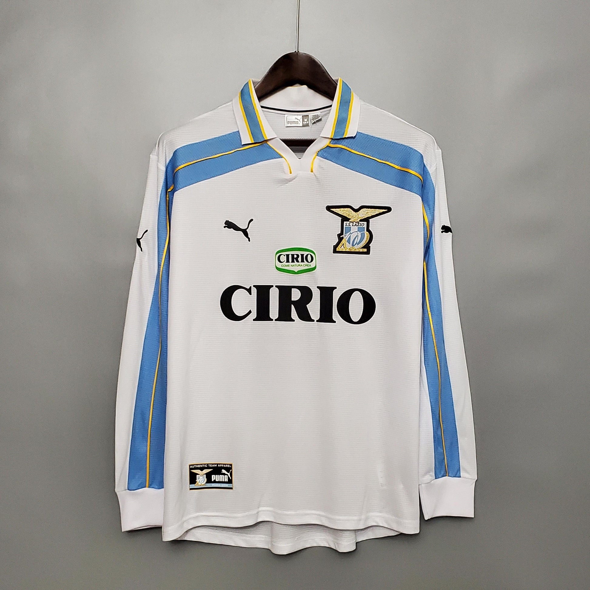Camiseta retro Lazio 00/01 VISITANTE Manga Larga - KingoalESP