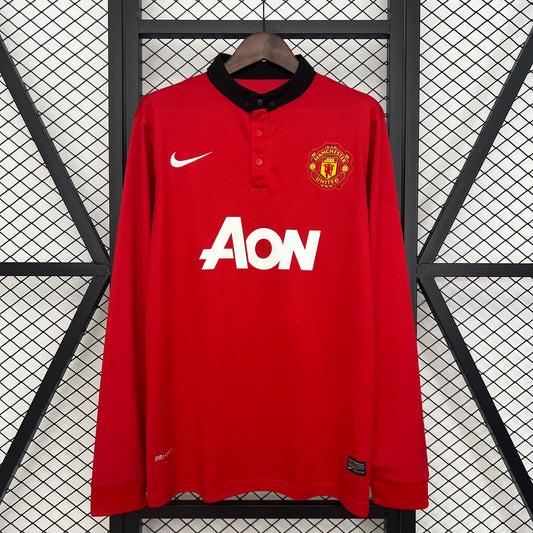 Camiseta retro Manchester United 13/14 LOCAL Manga Larga