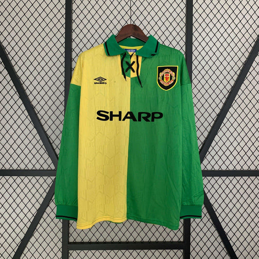 Camiseta retro Manchester United 92/94 VISITANTE Manga Larga - KingoalESP