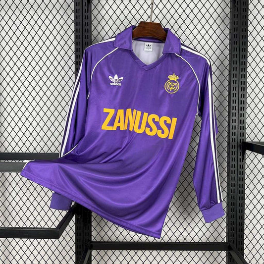 Camiseta retro Real Madrid 84/85 VISITANTE Manga Larga
