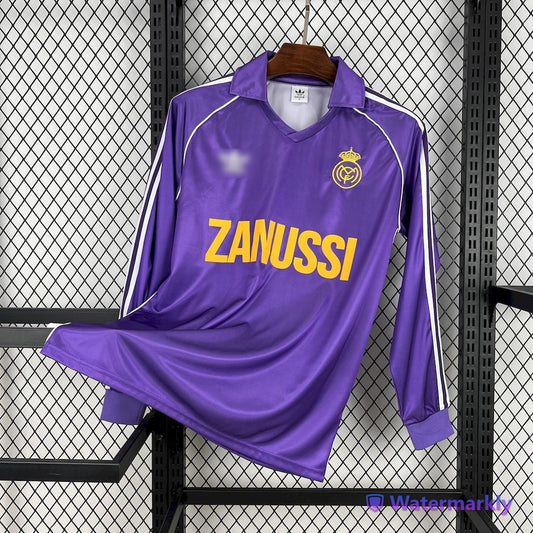 Camiseta retro Real Madrid 84/85 VISITANTE Manga Larga