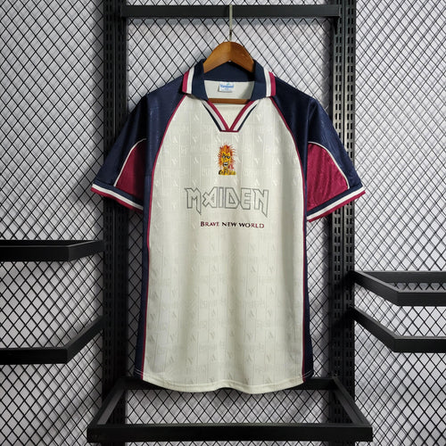 Camiseta retro West Ham 1999 IRON MAIDEN VISITANTE - KingoalESP