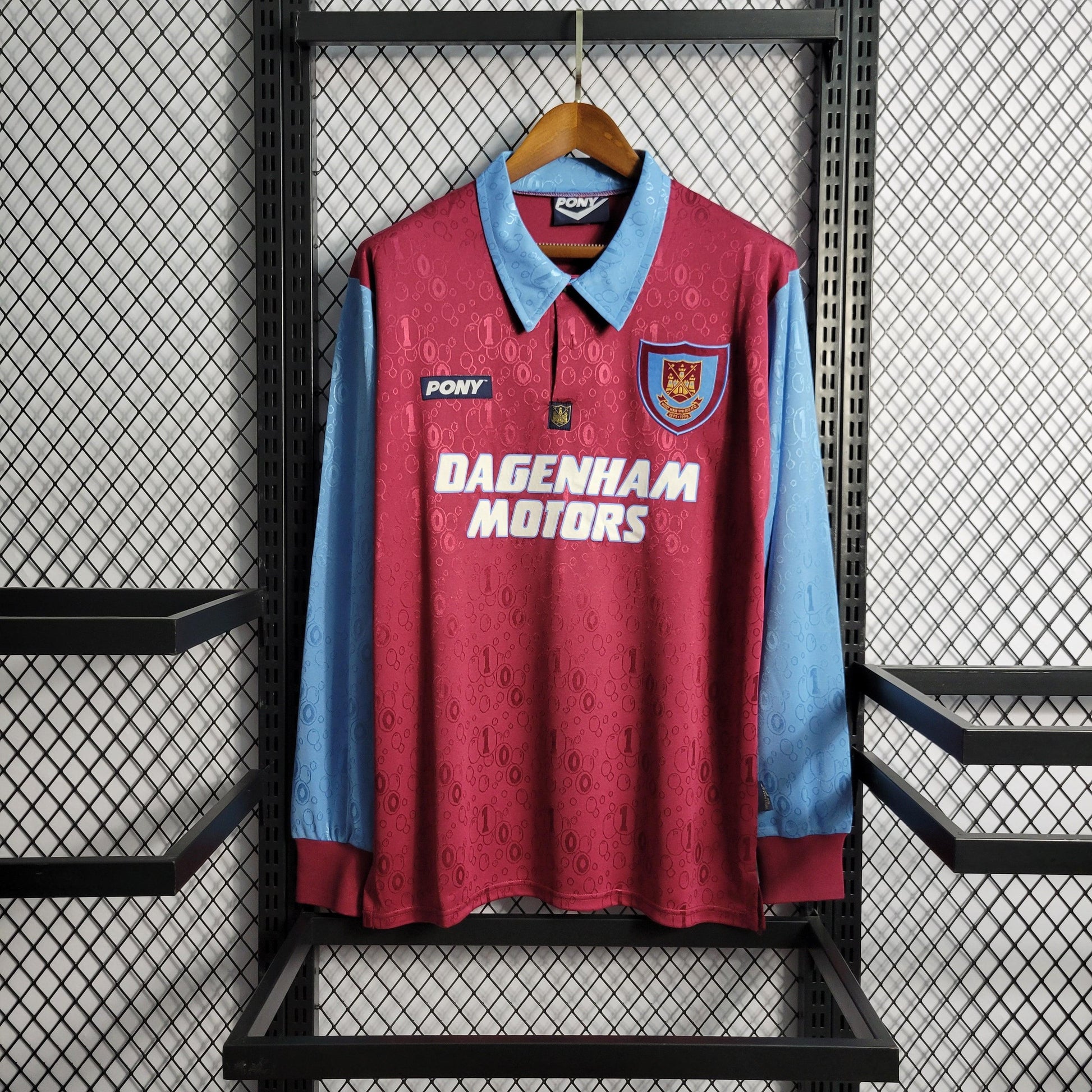Camiseta retro West Ham 95/97 LOCAL Manga Larga - KingoalESP